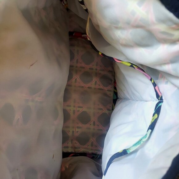 Vera Bradley Floral Quilted Cotton Shoulder Bag Adjustable Strap Front Pockets - Picture 12 of 14